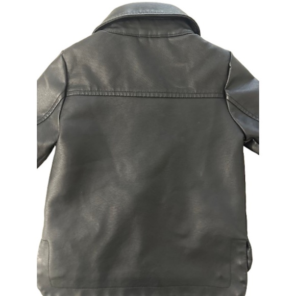 2PC Toddler Boy Faux Leather Jacket & Knit Sweater 12-18 Months - Picture 5 of 9